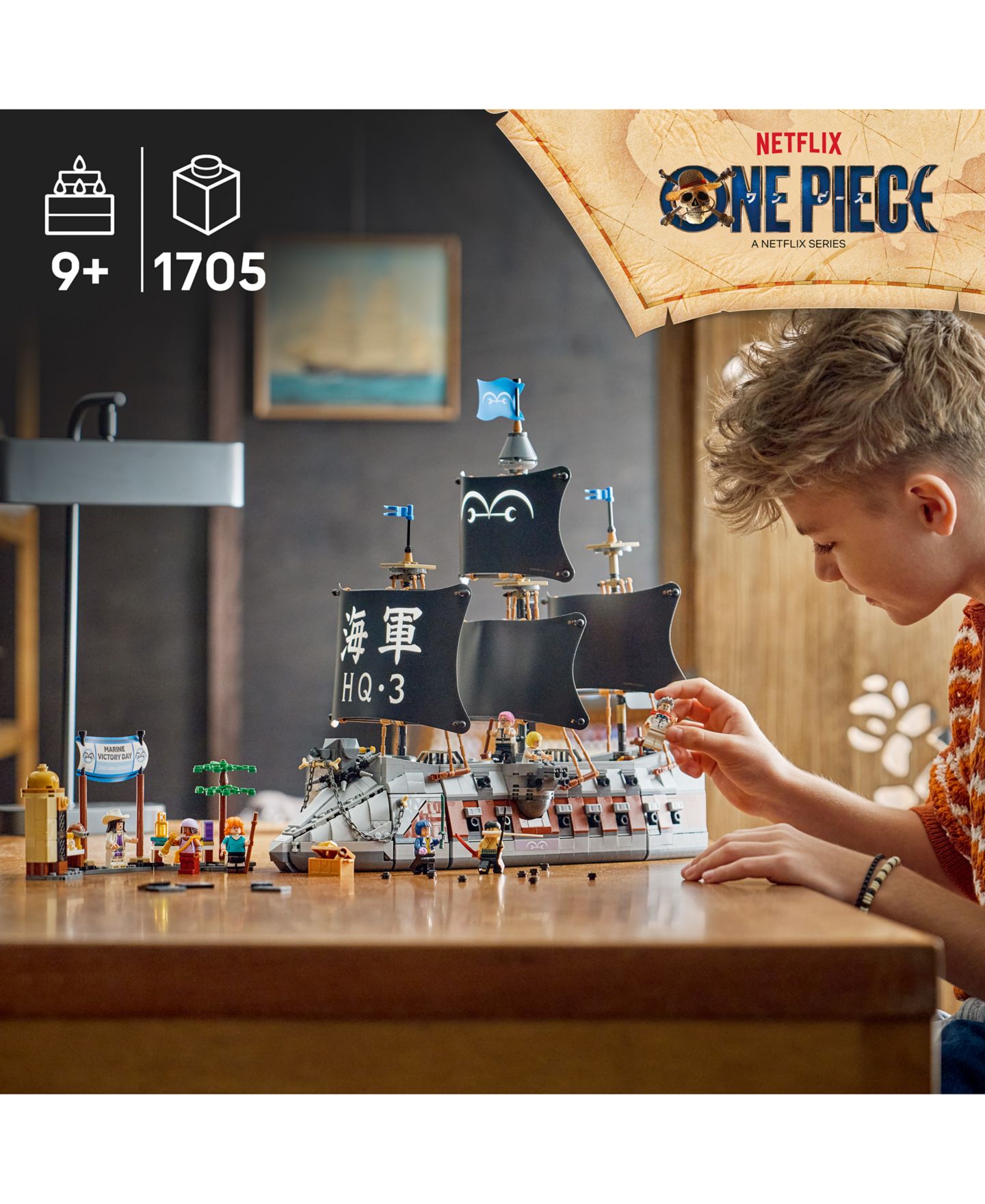 Детские конструкторы LEGO® One Piece Garp's Marine Battleship 75646, 1705 Pieces — фото 2