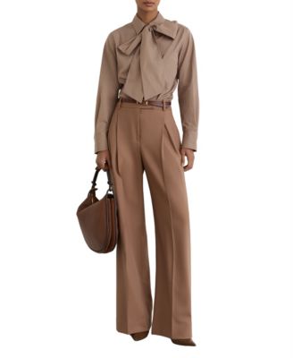 Women's Elowen Striped Tie-Neck Blouse