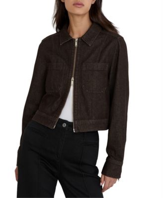 Women's Lotta Cropped Denim Zip-Through Jacket