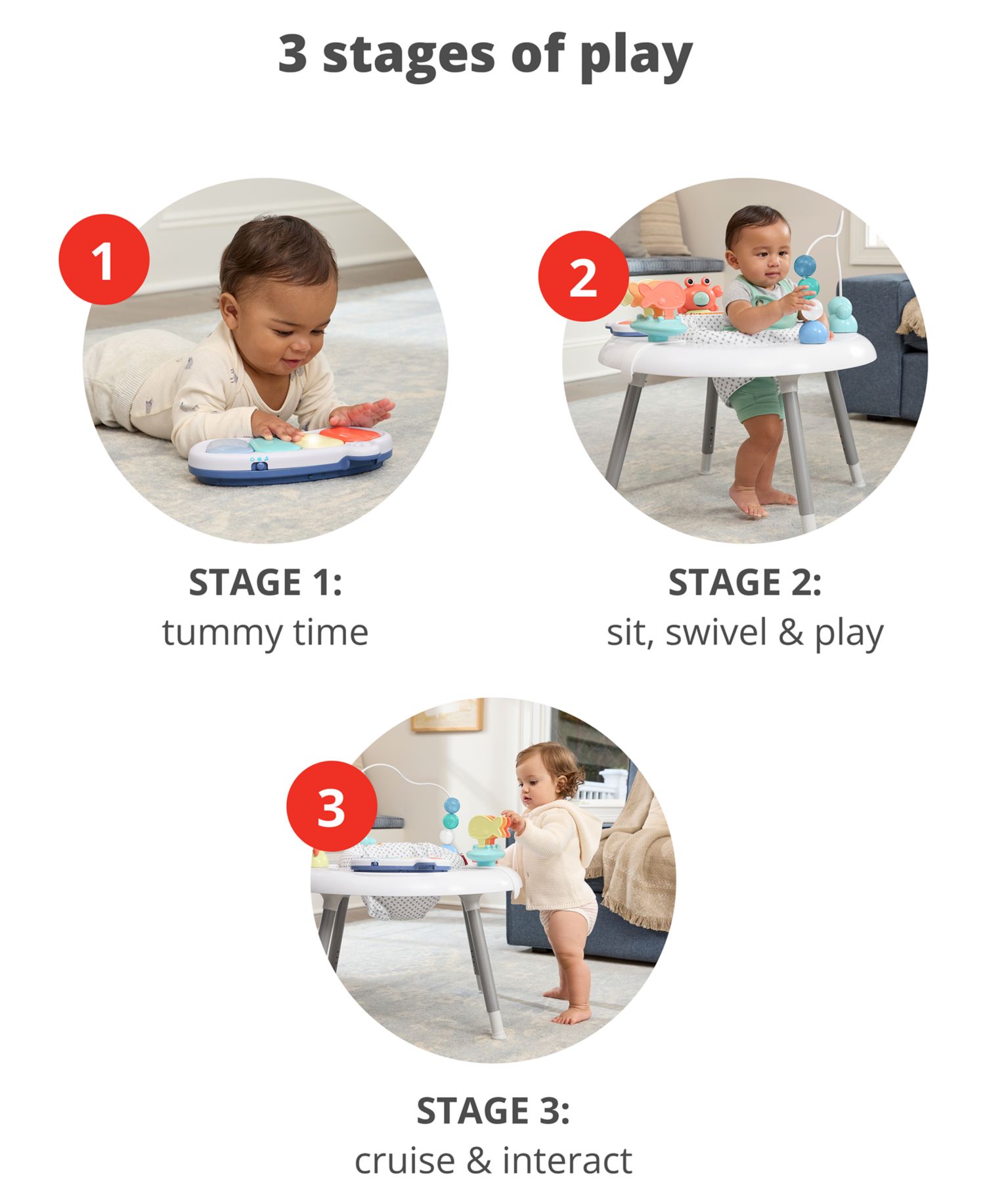 Baby Boys' and Girls' Seascape 2-in-1 Activity Center