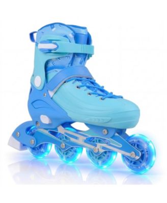 4-Size Adjustable Light-Up Kids Inline Skates