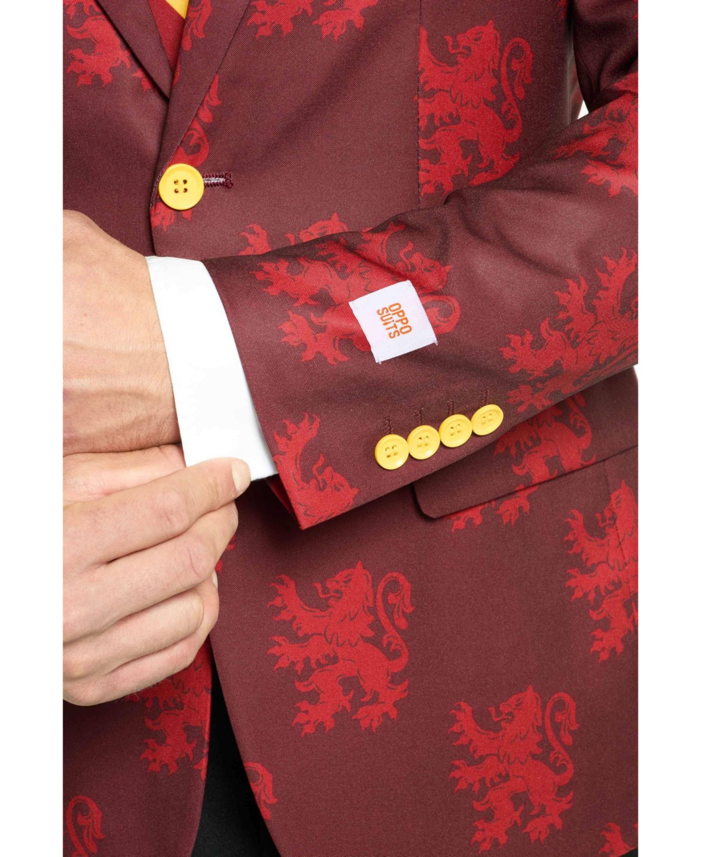 Мужские брюки OppoSuits Harry Potter Premium Halloween Costume - House Gryffindor - Slim Fit Suit - Includes Blazer, Pants and Tie — фото 6