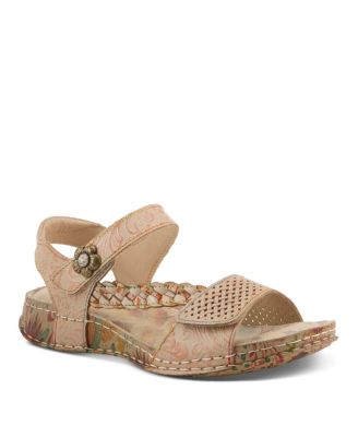 Women's Popular Quarter Strap Sandal with Leather Upper
