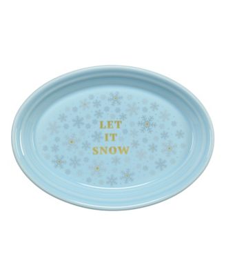 Sky Snowflakes Let it Snow Serving Platter