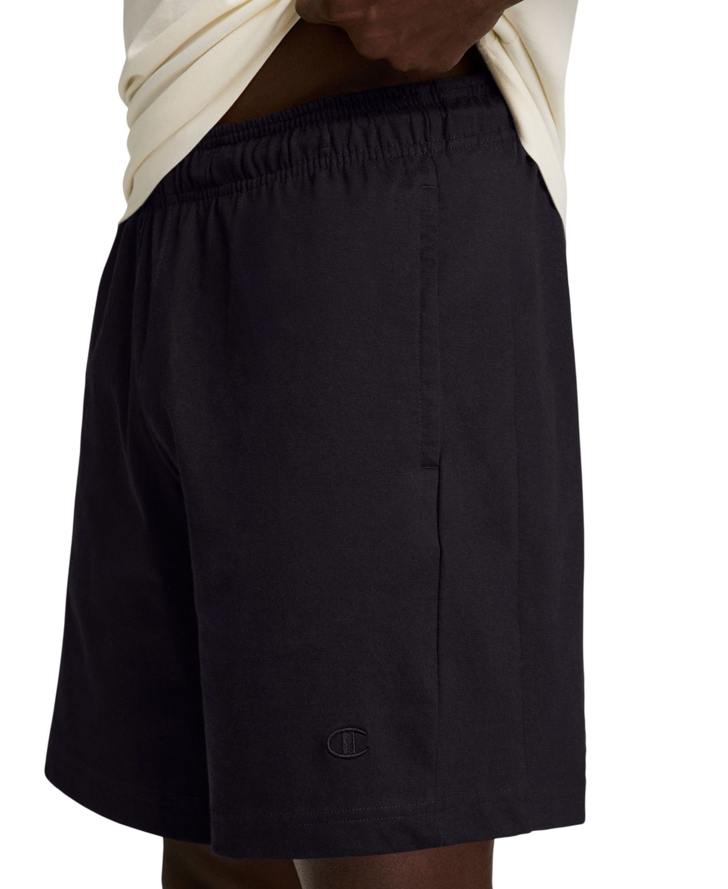 Men's Jersey Embroidered C Logo Shorts, 7" Inseam