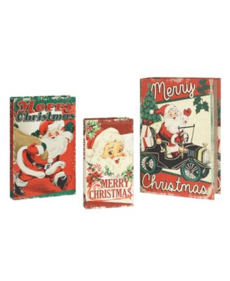 Nesting Books Santa, Set of 3