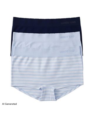 Women's Mid Rise Boyshort Soft Fit Seamless 3 Pack Panties