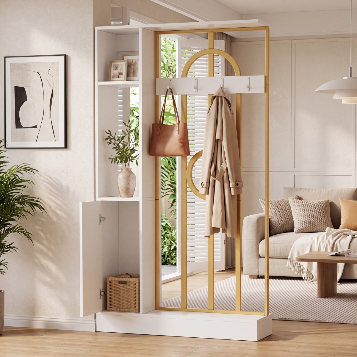 Tribesigns Room Divider, Decorative Partition for Living Room Bedroom Office