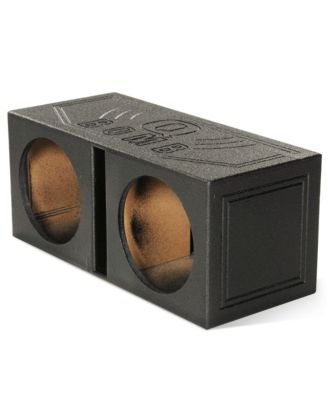 QBOMB12V Dual 12" Vented Ported Subwoofer Sub Box with Bedliner Spray