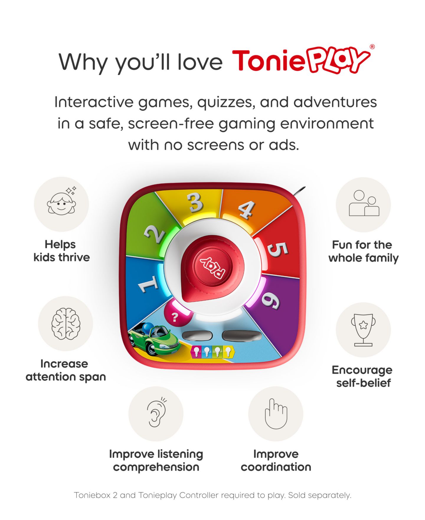 Детская настольная игра Tonies The Game of Life Audio Family Board Game, от 5 лет — фото 2