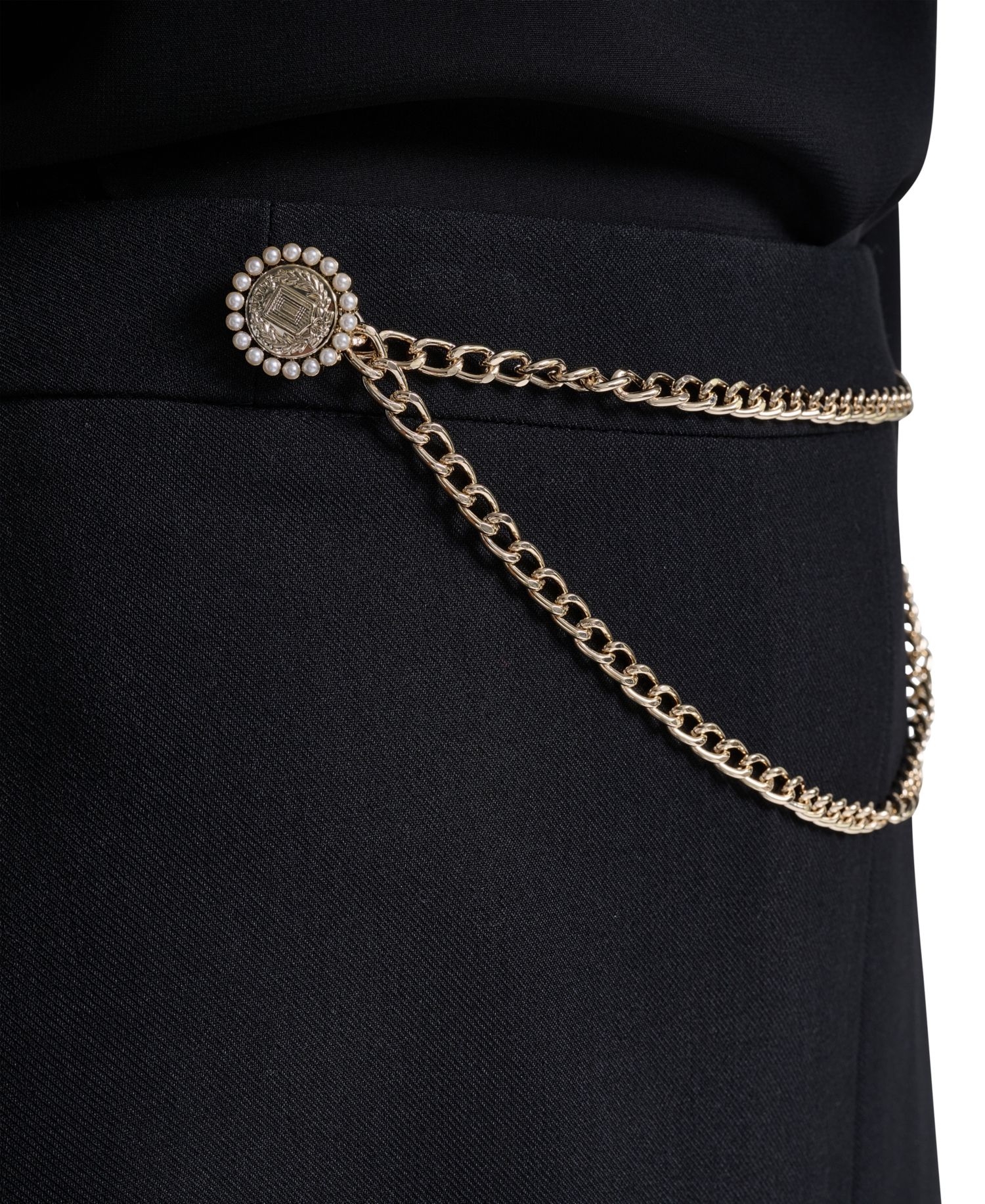 Petite High-Waisted Pleated A-Line Skirt