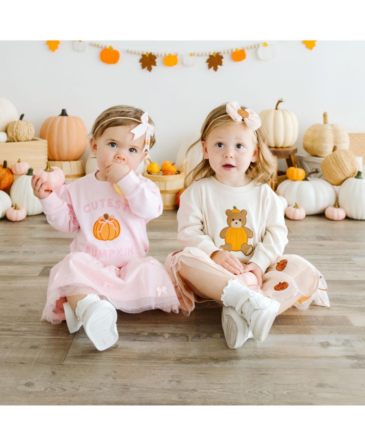 Sweet Wink Big Girls Pumpkin Sequin Scallop Tutu Skirt