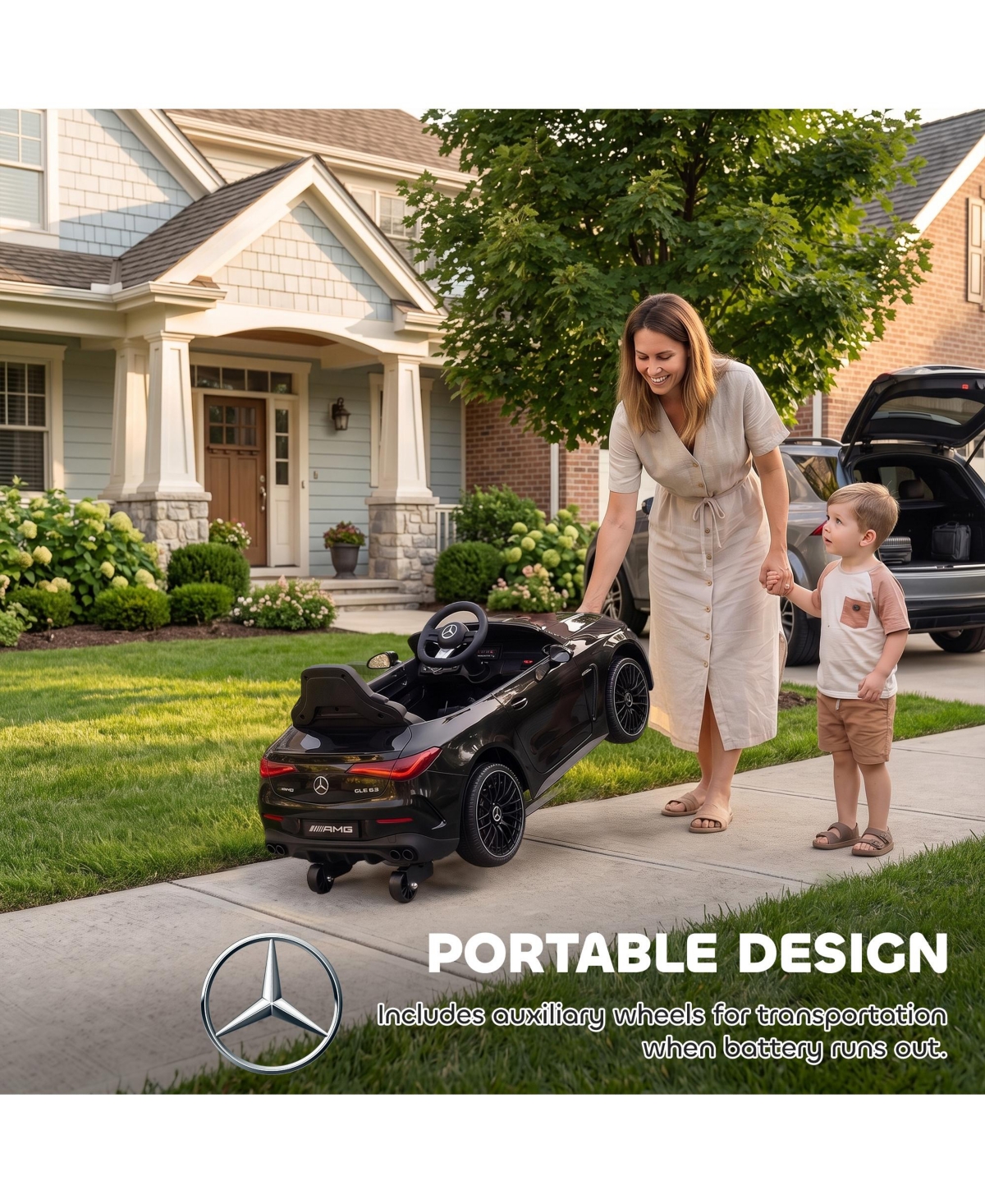 Qaba Licensed Mercedes Amg Cle 53 Electric Car for Kids with Remote,