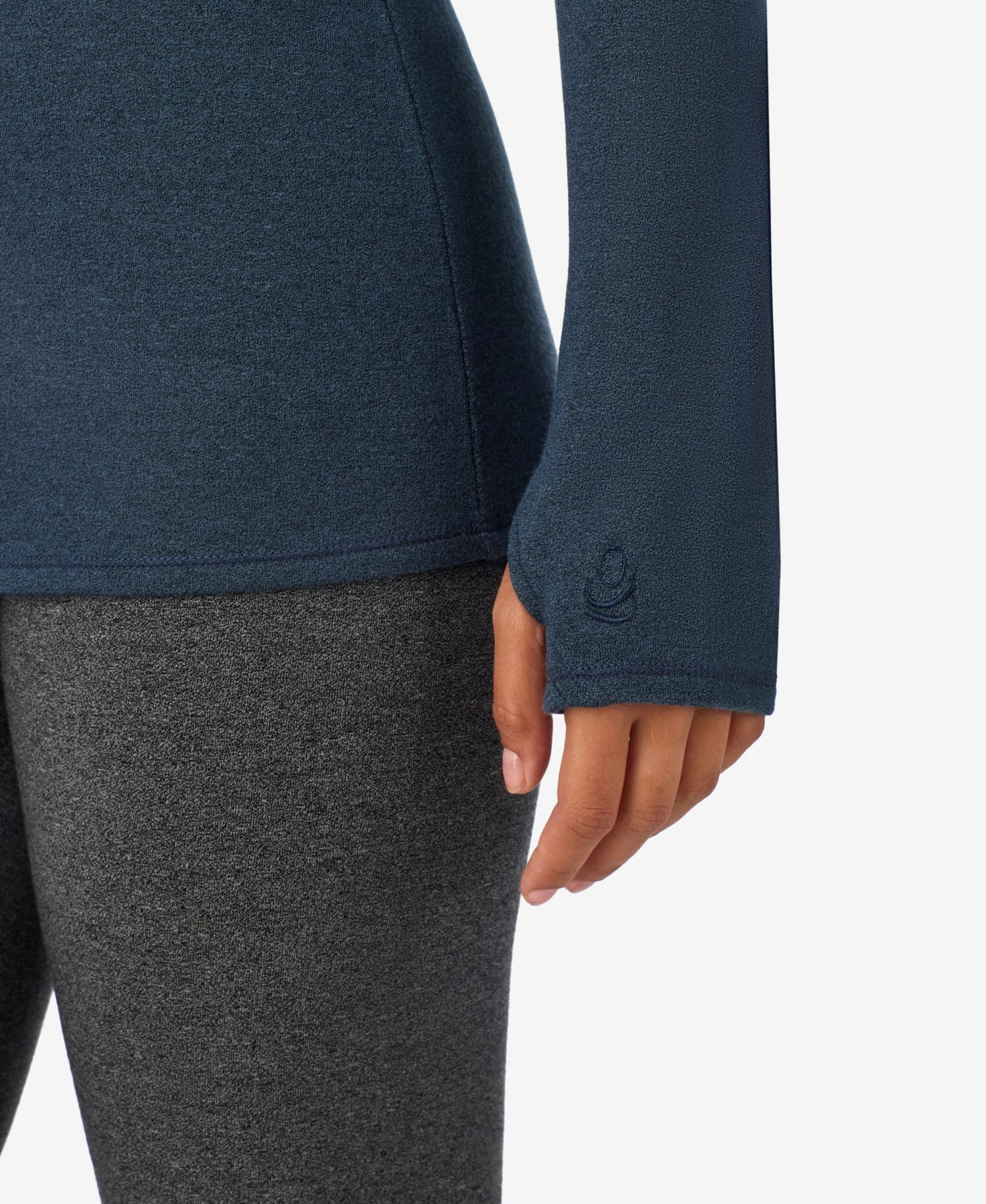 Women's Thumbhole Long-Sleeve Crewneck Top