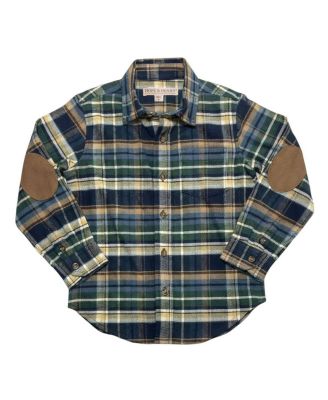 Boy's(2T-4T) Organic Long Sleeve Flannel Shirt