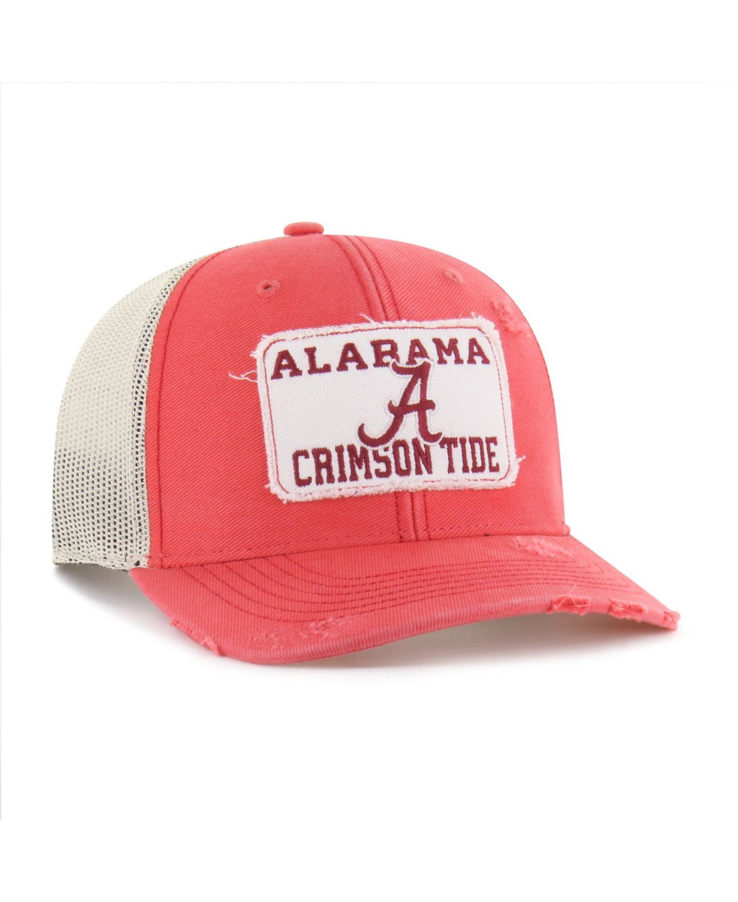 Кепка '47 Brand Crimson Alabama Crimson Tide Egremont Well-Worn Adjustable Trucker Hat — фото 2