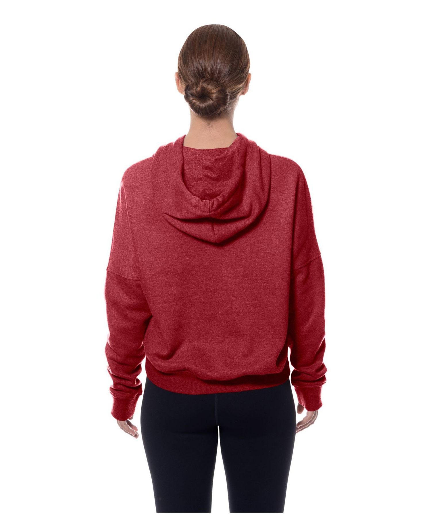 Women's Washington Commanders Throwback Boxy Long-Sleeve Hoodie Sweatshirt