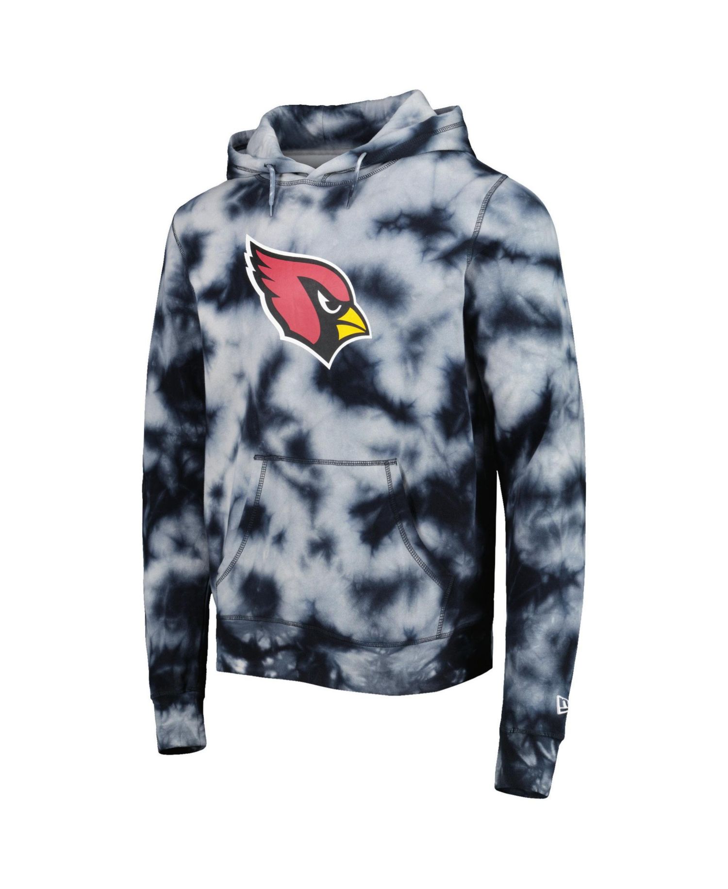 Men's Black Arizona Cardinals Team Tie-Dye Pullover Hoodie