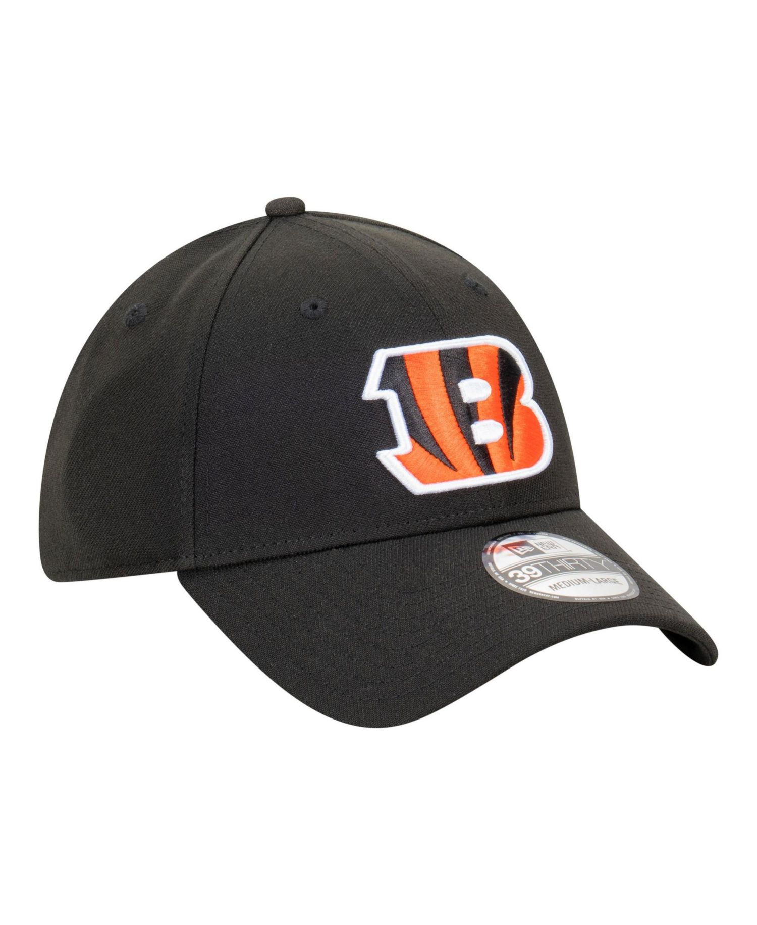 Men's Black Cincinnati Bengals Core Team 39THIRTY Flex Hat