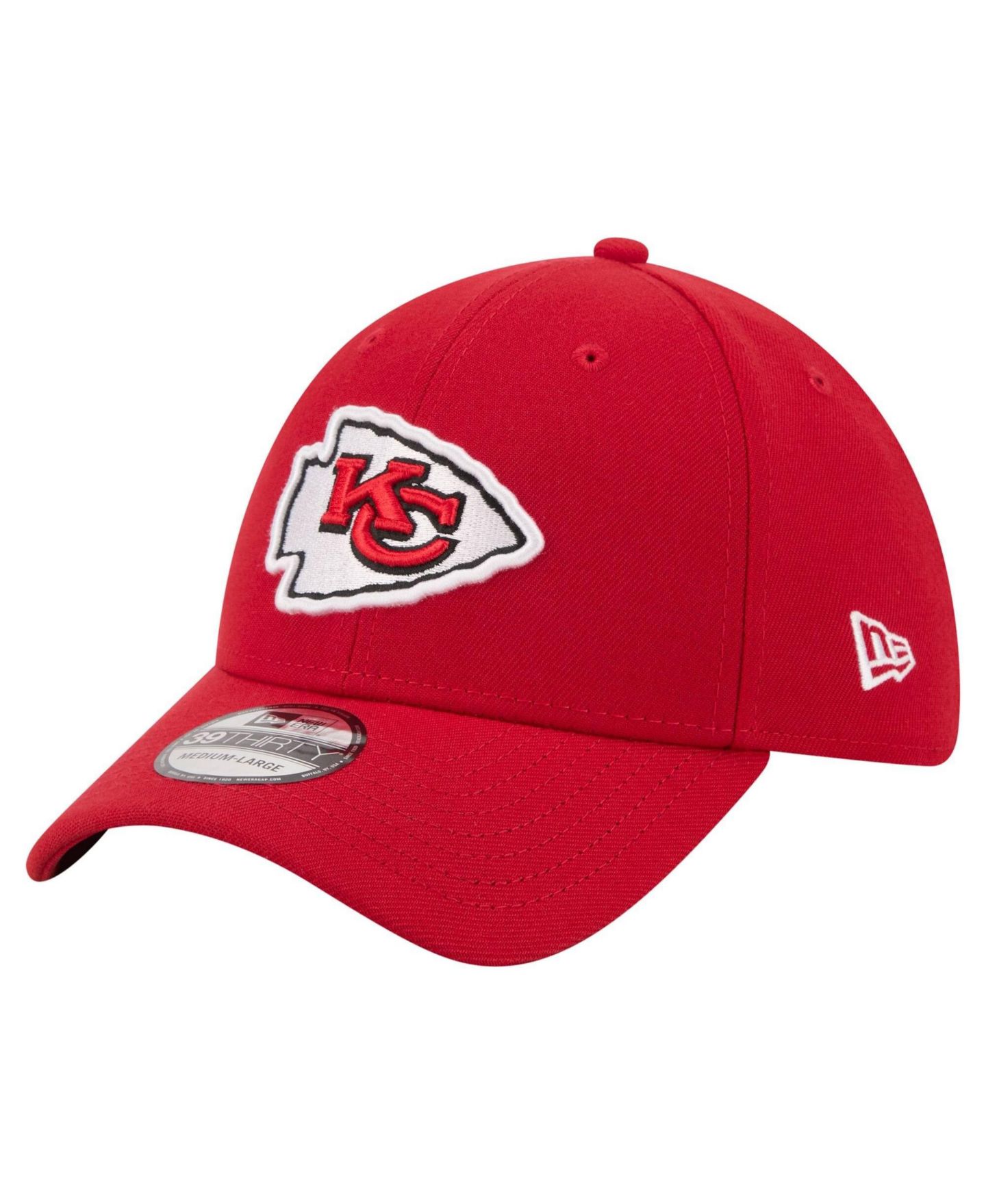 Мужская кепка New Era Red Kansas City Chiefs Core Team 39THIRTY Flex Hat — фото 1