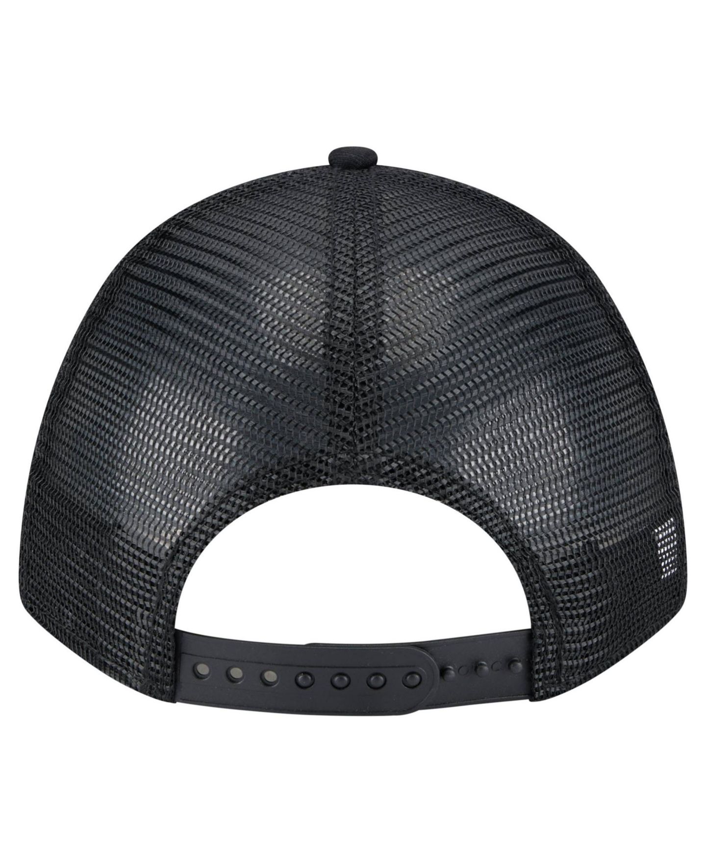 Мужская кепка New Era Black Athletics Gradient 9FORTY A-Frame M-Crown Trucker Adjustable Hat — фото 4