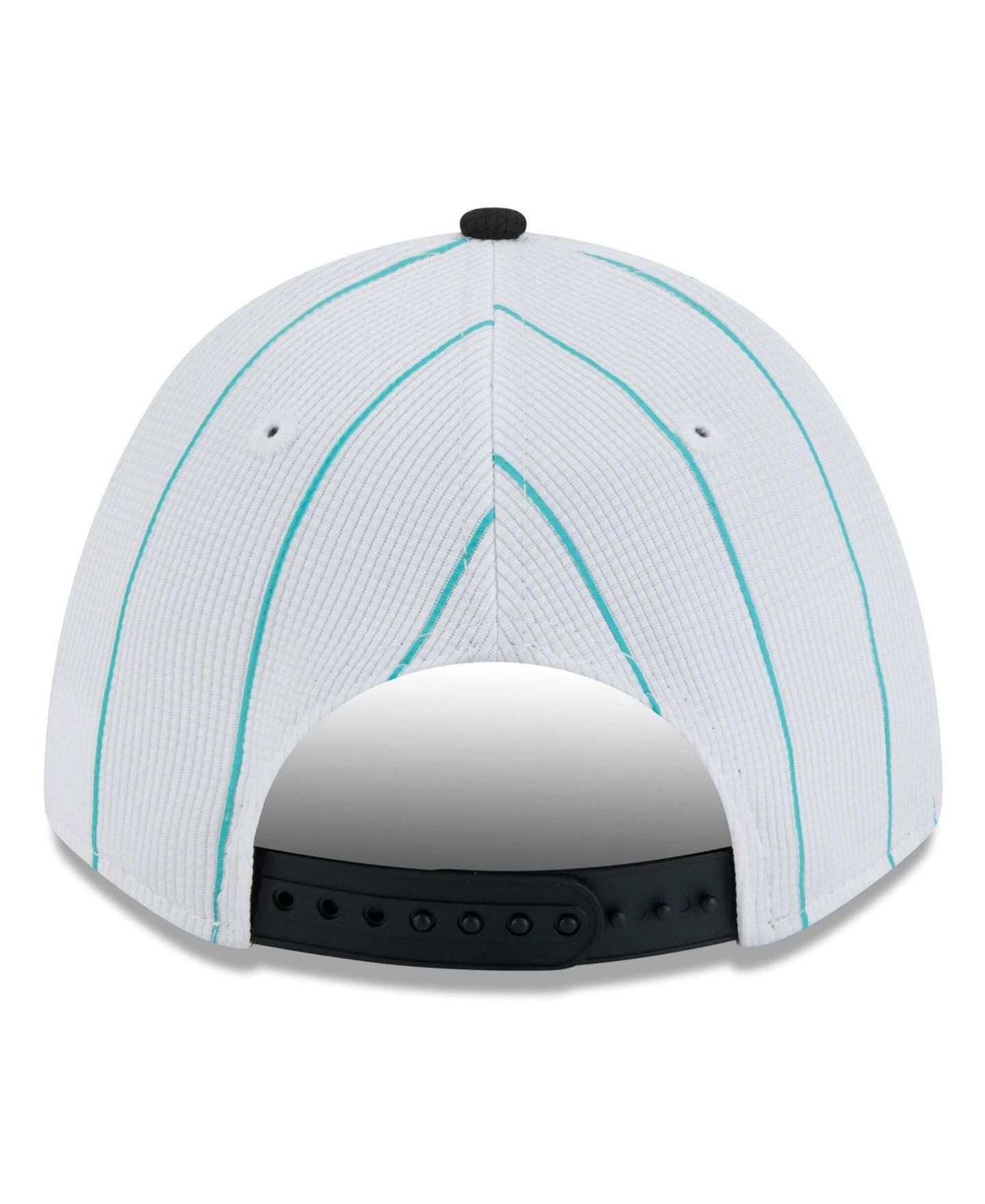 Мужская кепка New Era White/Black Miami Marlins 2025 Batting Practice 9FORTY M-Crown Adjustable Hat — фото 4