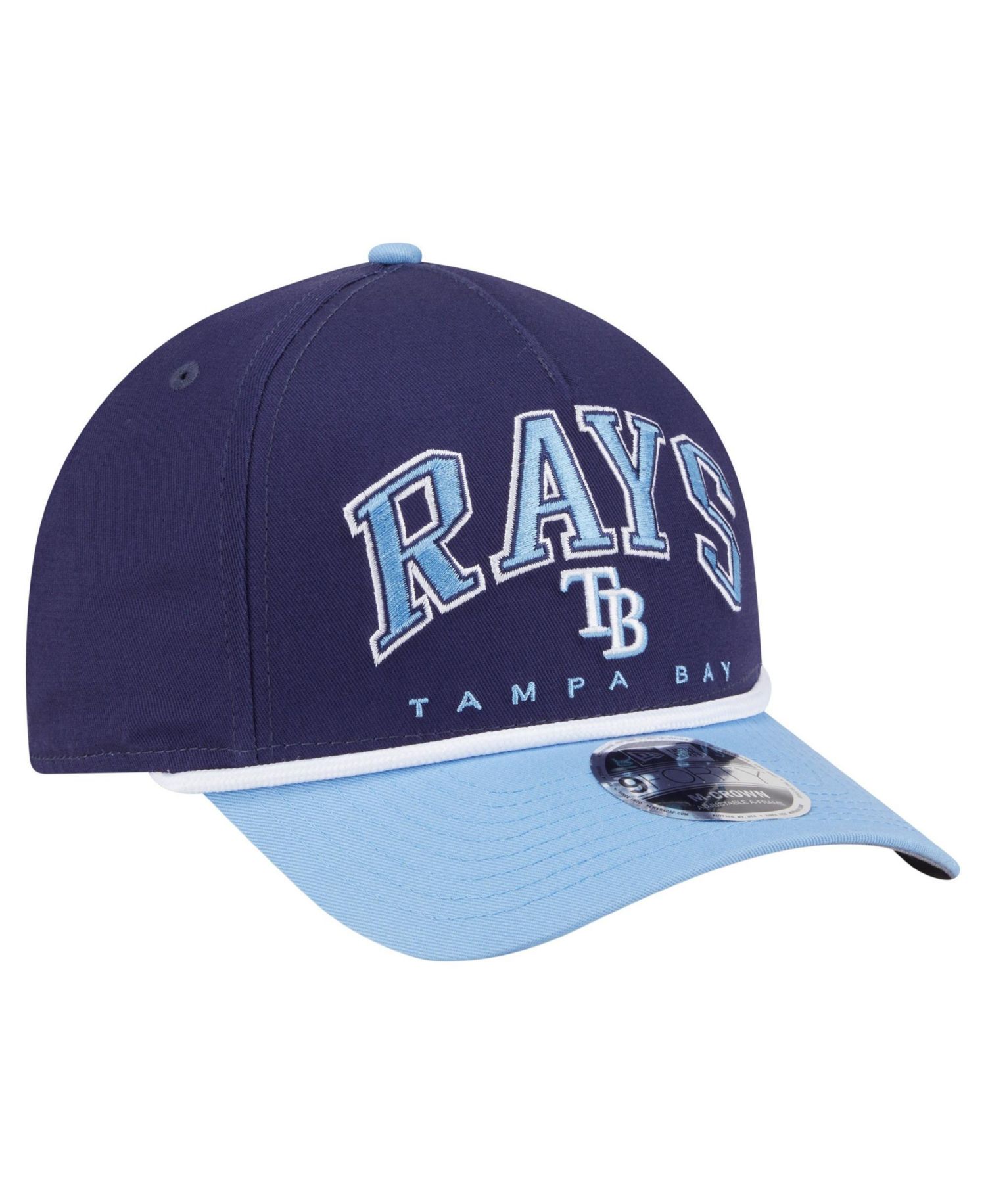 Men's Navy/Light Blue Tampa Bay Rays Arch 9FORTY A-Frame M-Crown Adjustable Hat