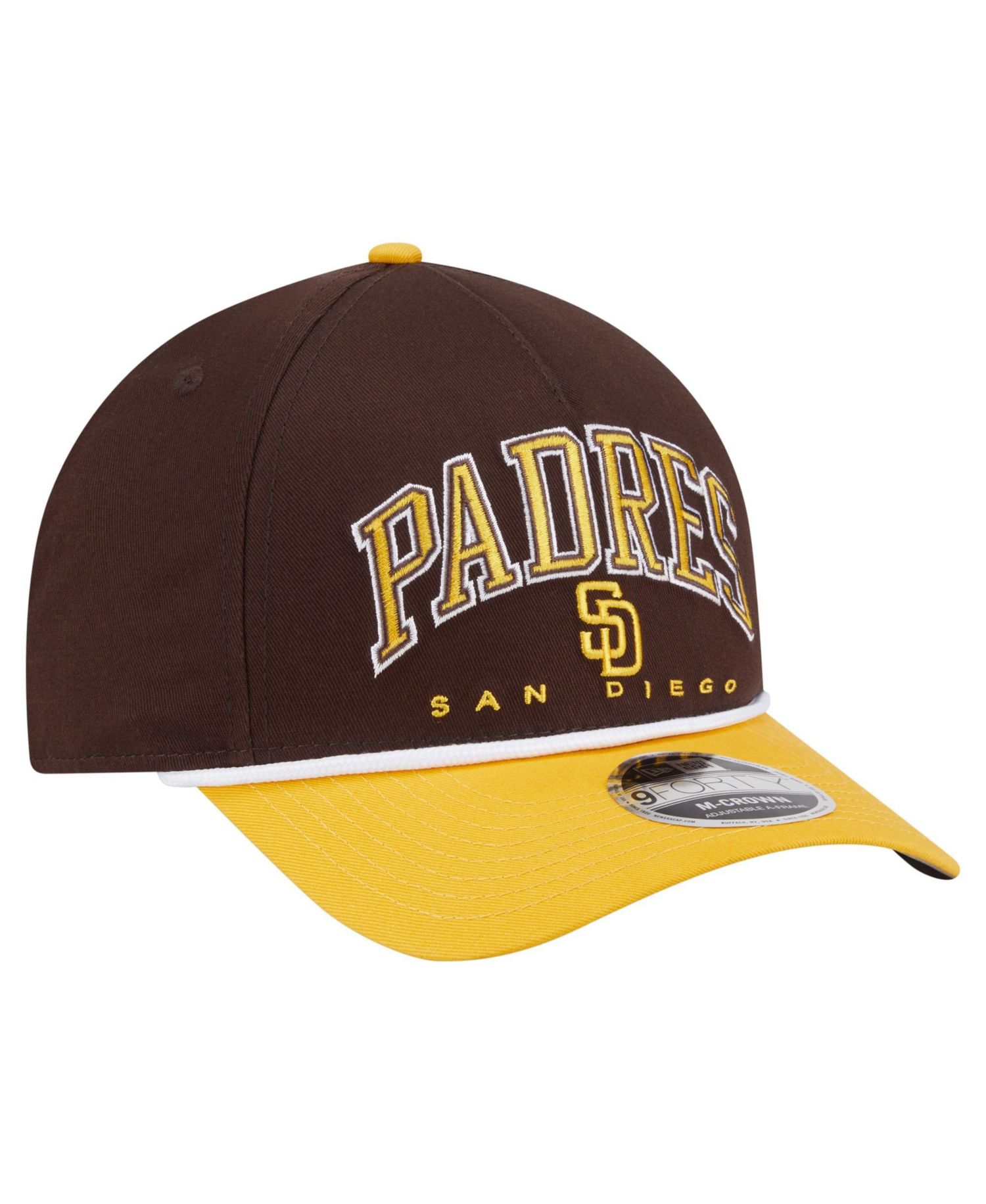 Men's Brown/Gold San Diego Padres Arch 9FORTY A-Frame M-Crown Adjustable Hat