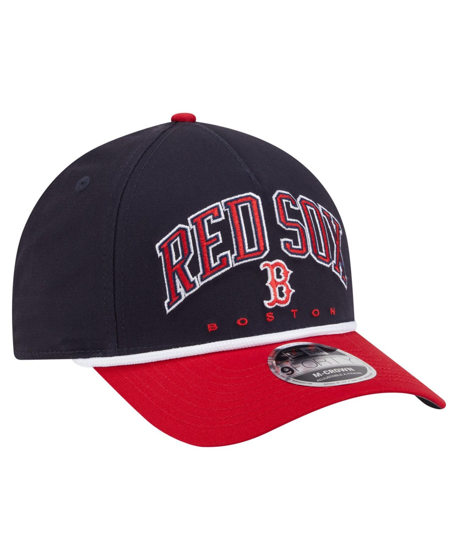Men's Navy/Red Boston Red Sox Arch 9FORTY A-Frame M-Crown Adjustable Hat