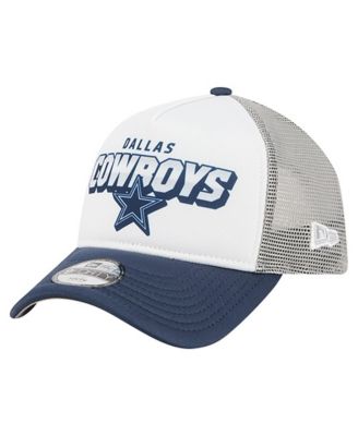 Big Boys and Girls White/Navy Dallas Cowboys Streak 9FORTY A-Frame Adjustable Hat