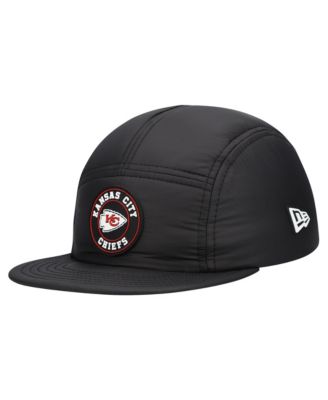 Men's Black Kansas City Chiefs Quilted Camper Adjustable Hat