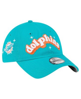 Big Girls Aqua Miami Dolphins Cheer 9TWENTY Adjustable Hat