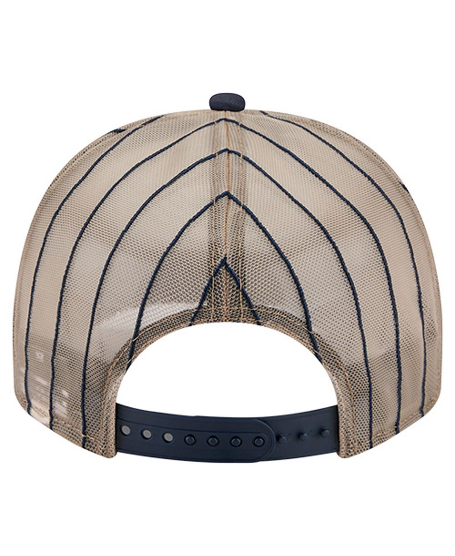 Men's Navy Houston Astros Vintage Arched Foam Front 9FIFTY A-Frame Adjustable Trucker Hat