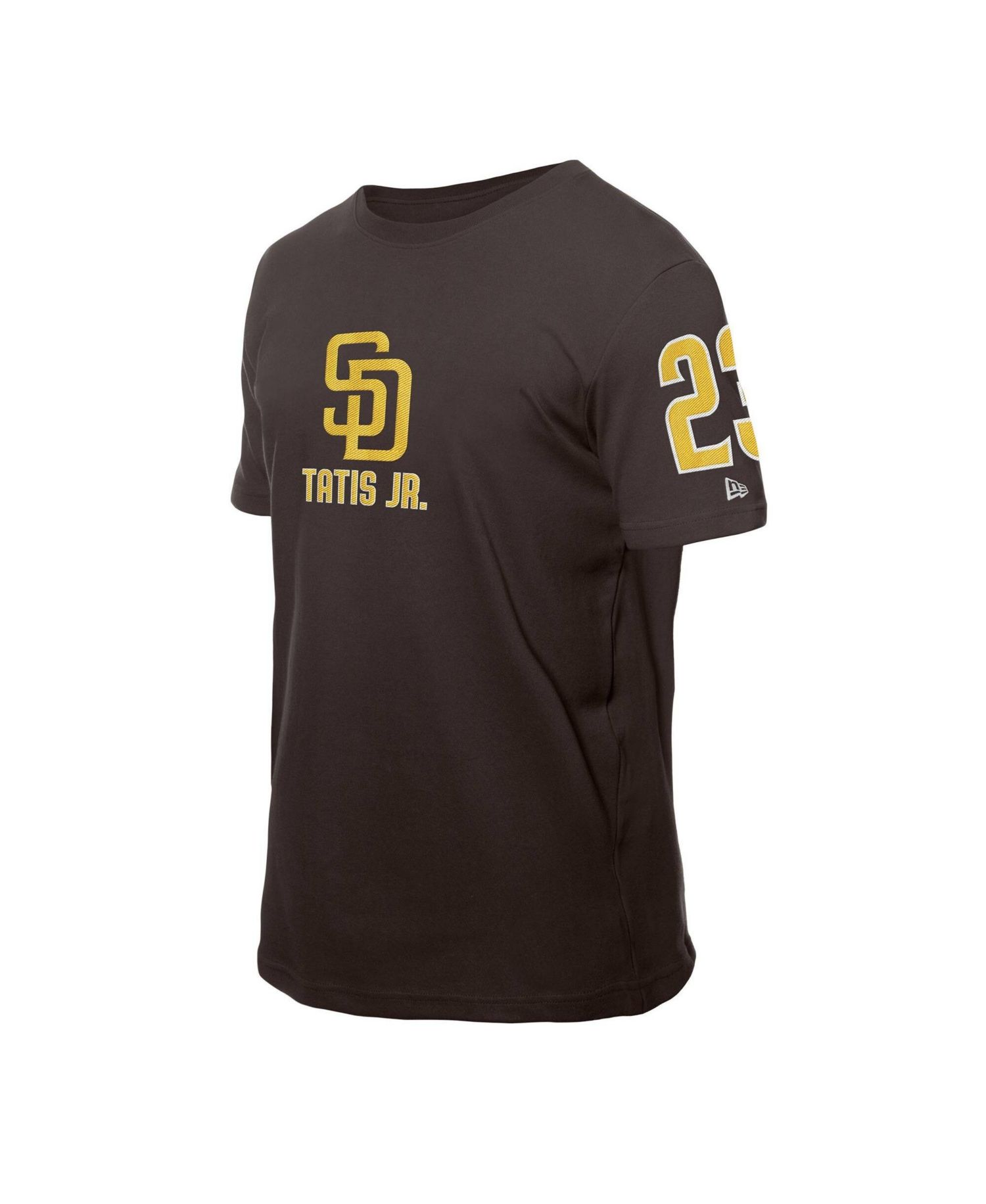 Men's Fernando Tatis Jr. Brown San Diego Padres Design Lab Name & Number T-Shirt