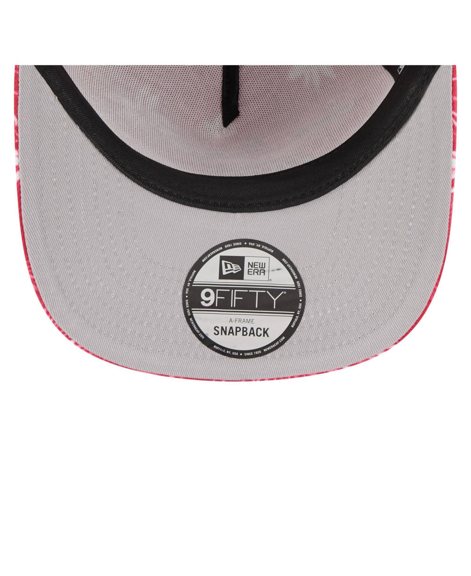 Men's Scarlet San Francisco 49ers Palm Print A-Frame 9FIFTY Snapback Hat