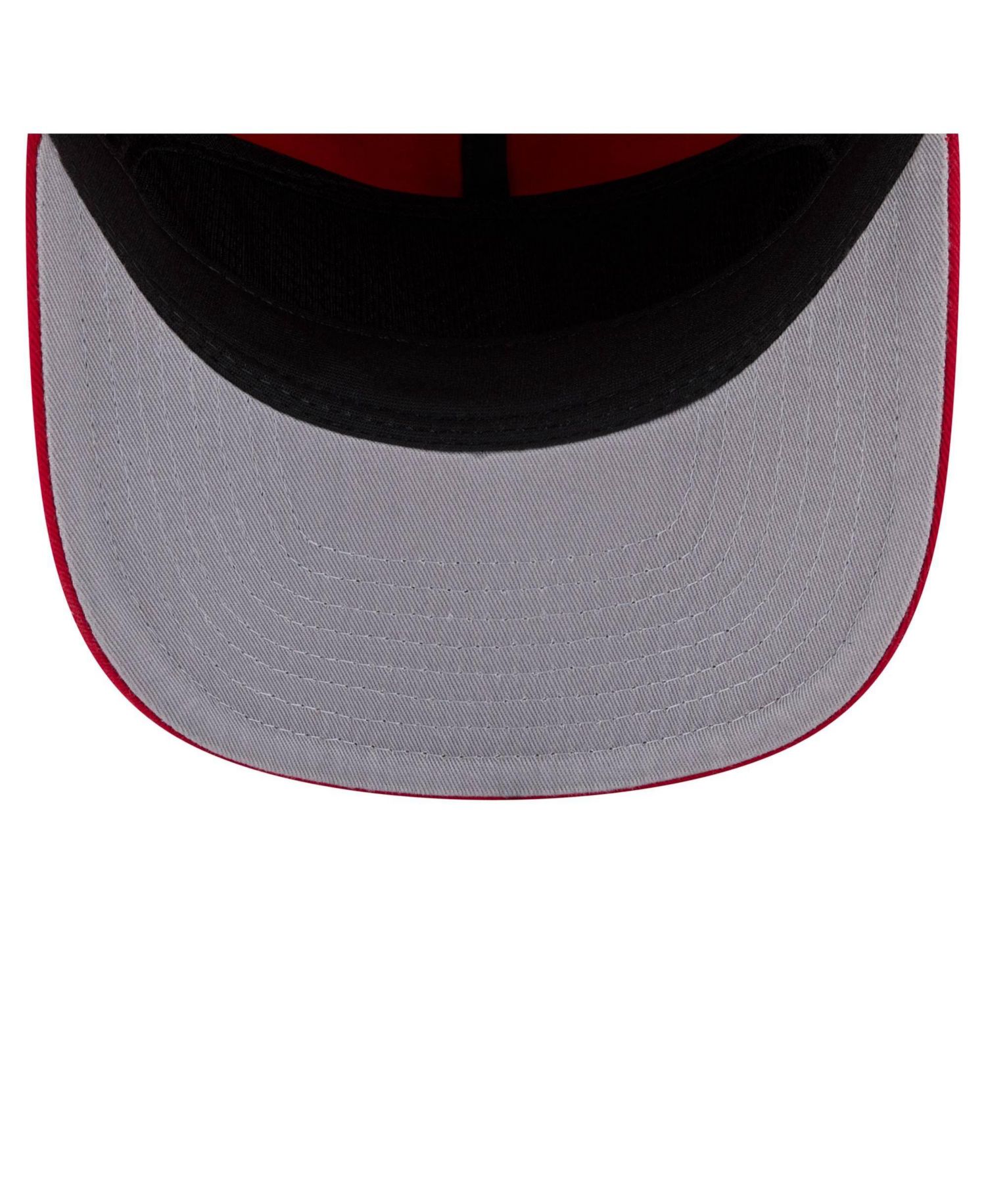 Men's Red Los Angeles Angels Stacked 19TWENTY Adjustable Hat