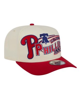 Men's Cream/Red Philadelphia Phillies Classic A-Frame 9FIFTY Snapback Hat