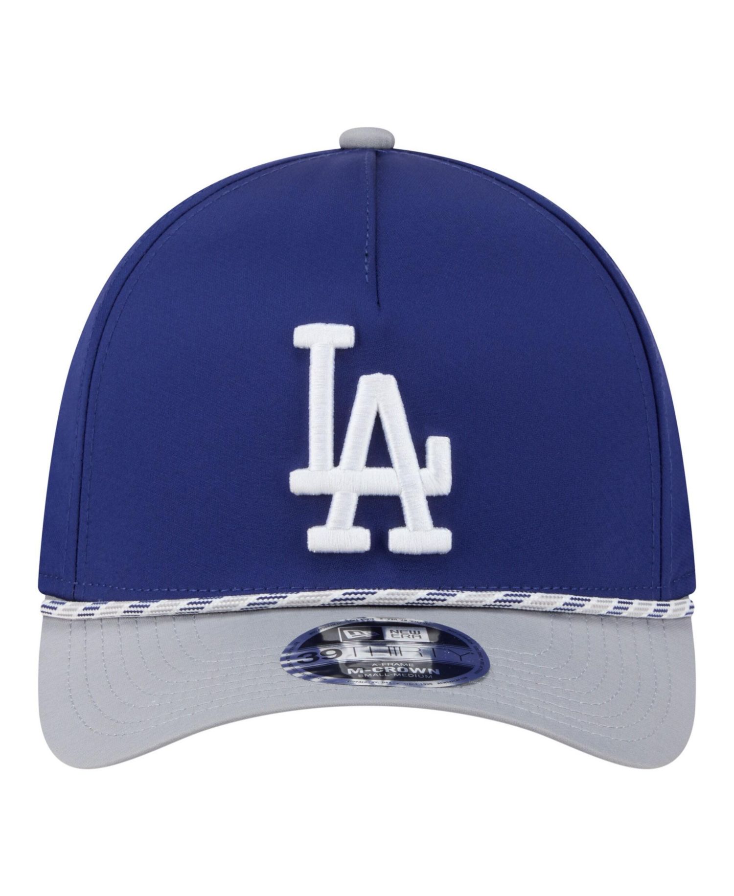 Men's Royal/Gray Los Angeles Dodgers Rope M-Crown A-Frame 39THIRTY Flex Hat