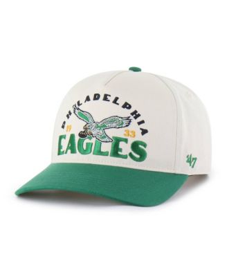 Men's Natural Philadelphia Eagles Throwback Arcitext Hitch Adjustable Hat