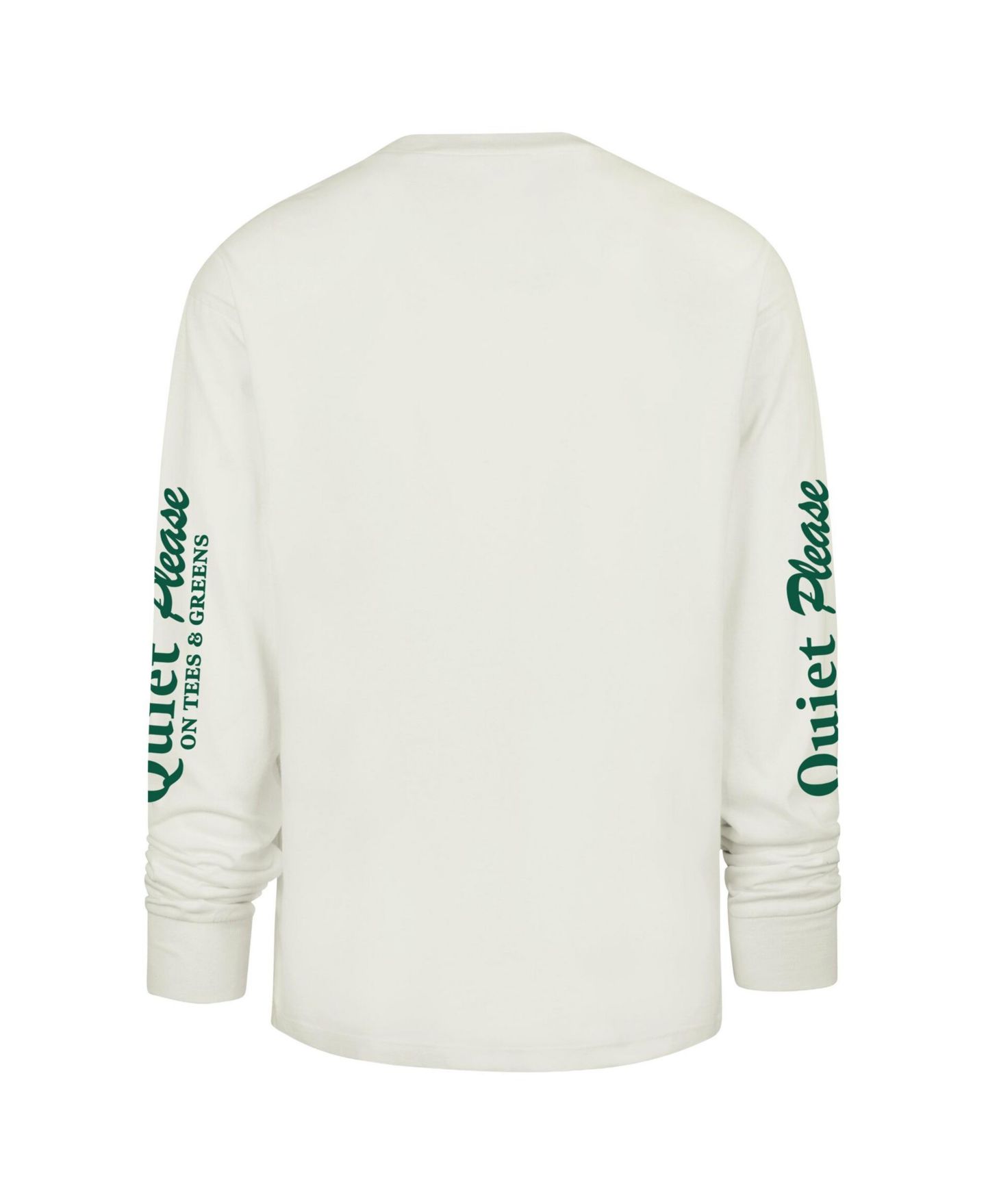 Мужская футболка '47 Brand Cream Atlanta Braves Quiet Please Foundation Long Sleeve — фото 3