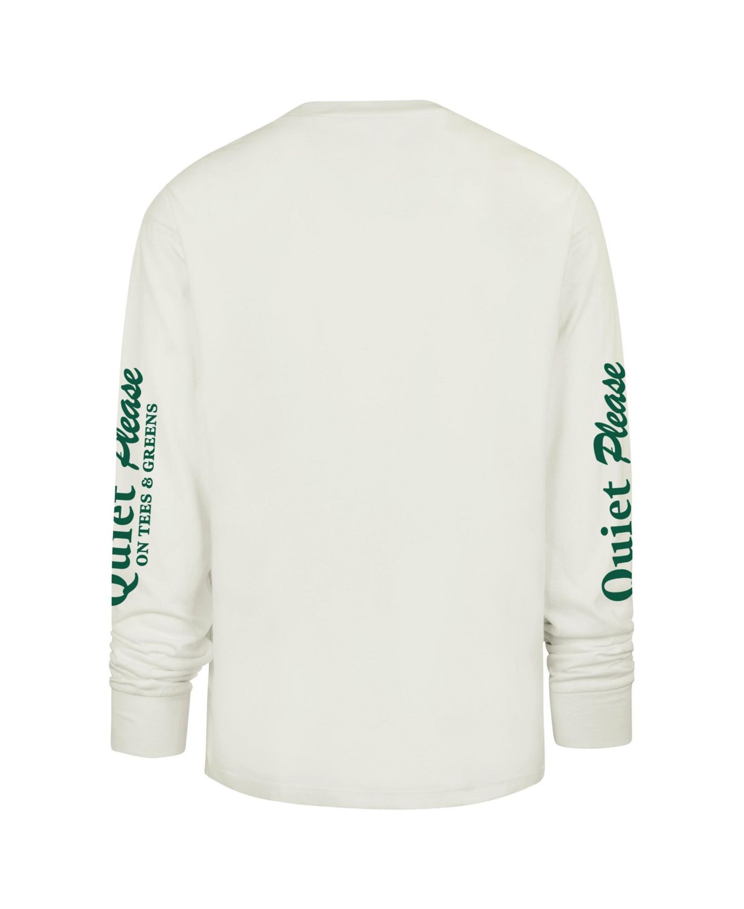 Men's Cream Atlanta Braves Quiet Please Foundation Long Sleeve T-Shirt