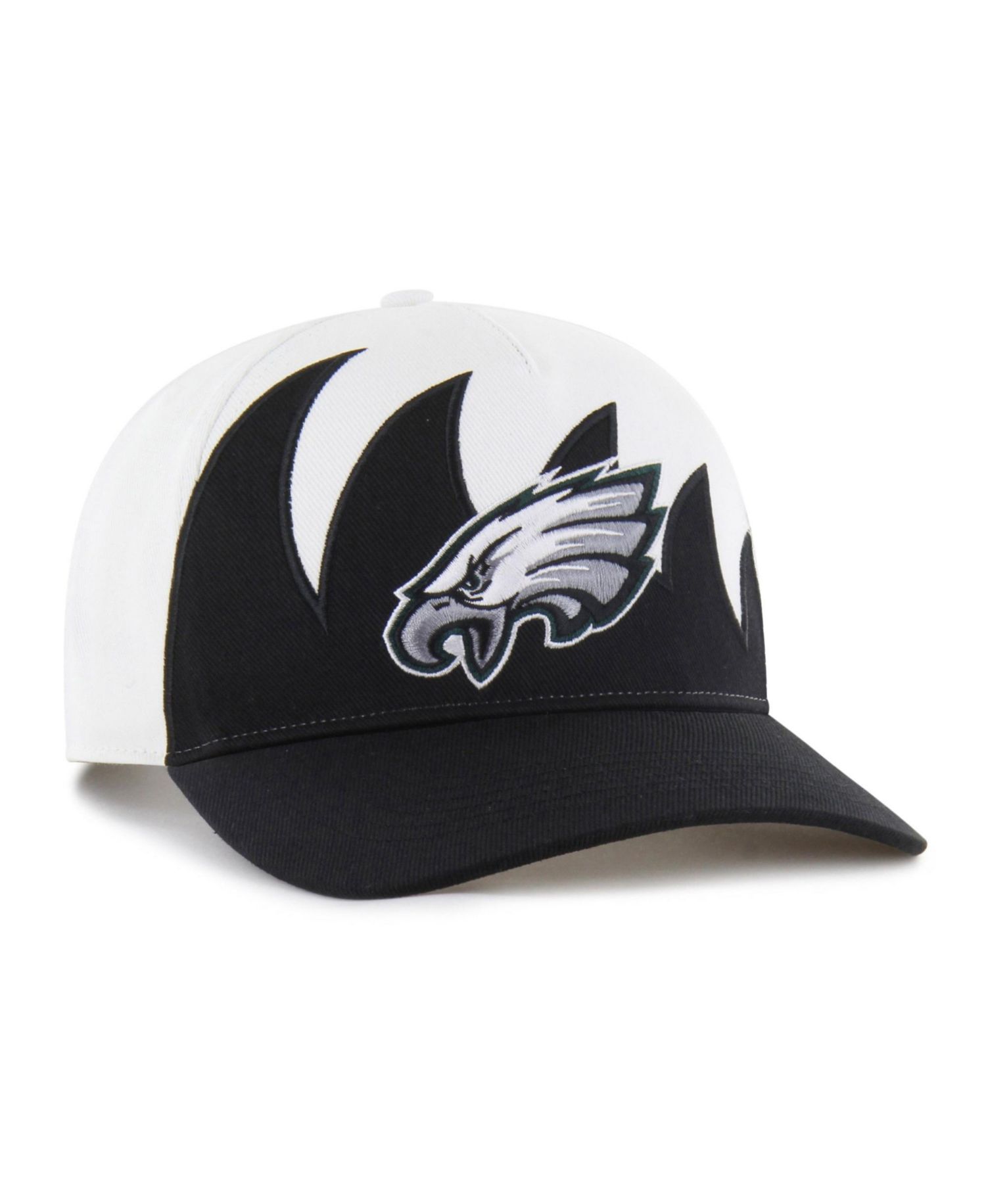 Men's White Philadelphia Eagles Jagged Hitch Adjustable Hat