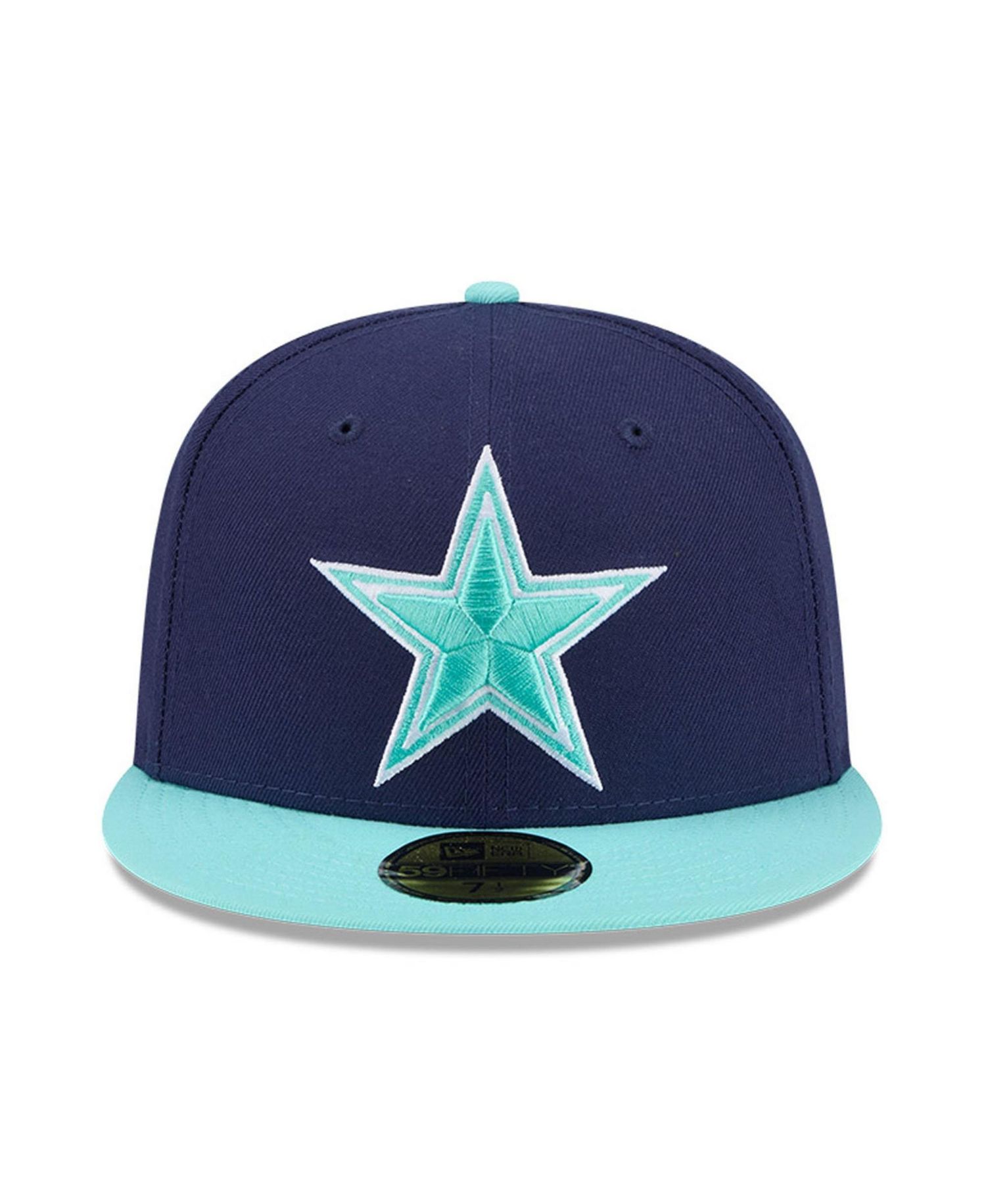 Men's Navy/Light Blue Dallas Cowboys Two-Tone Color Pack 59FIFTY Fitted Hat