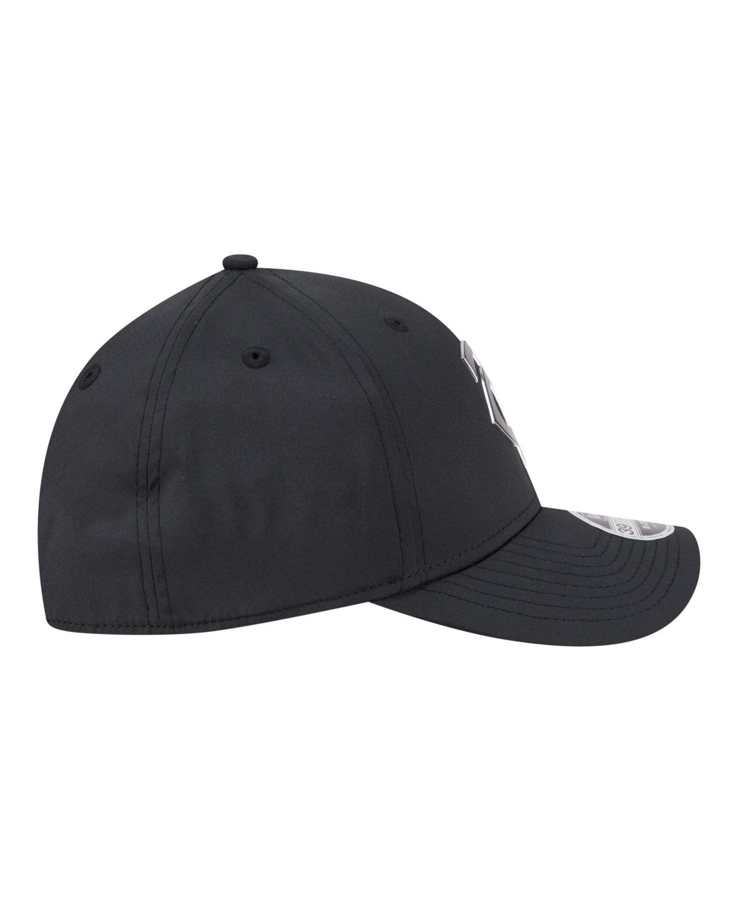 Men's Black Minnesota Twins Metallic 39THIRTY M-Crown Flex Hat
