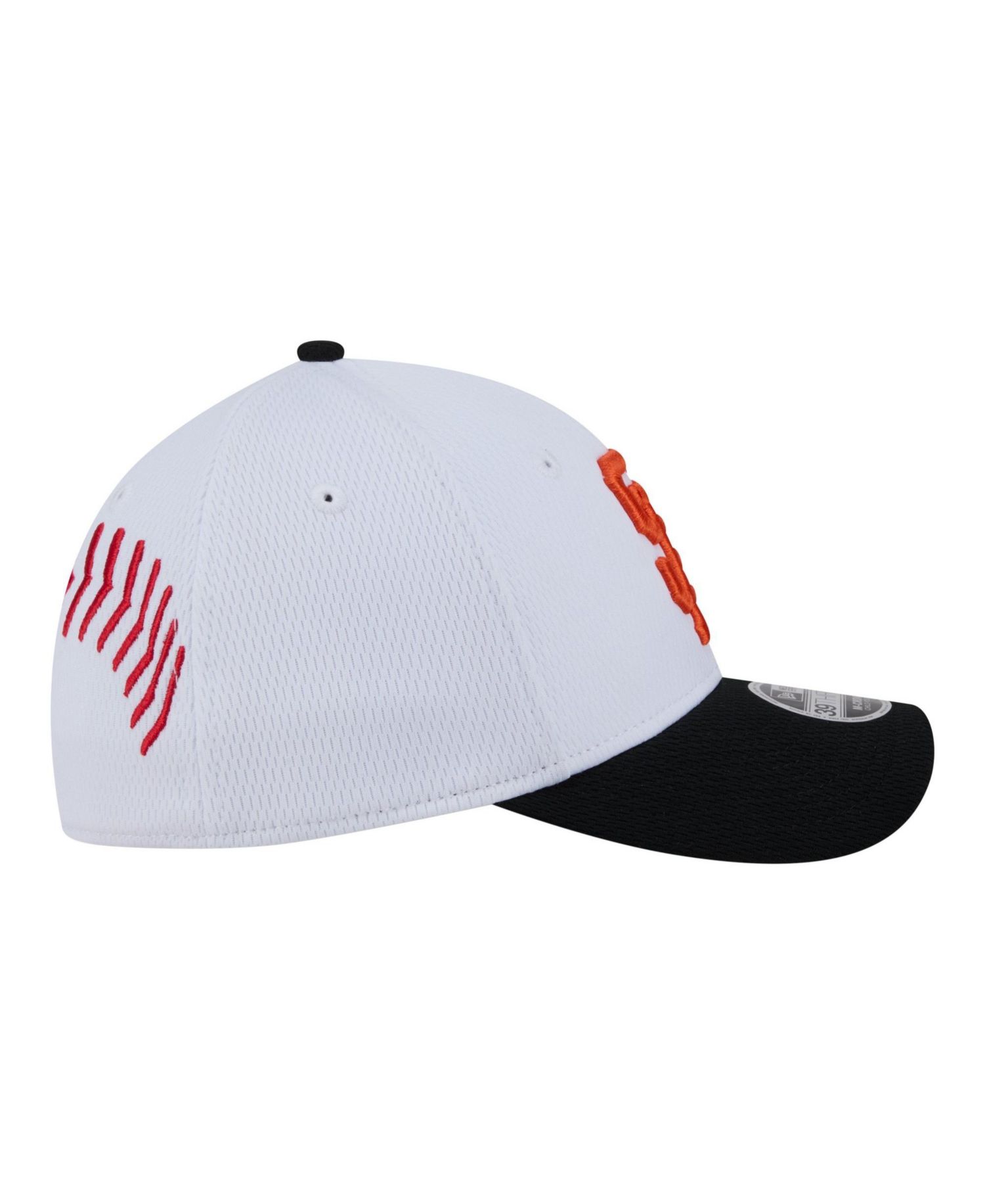 Big Boys and Girls White/Black San Francisco Giants Baseball 39THIRTY M-Crown Flex Hat