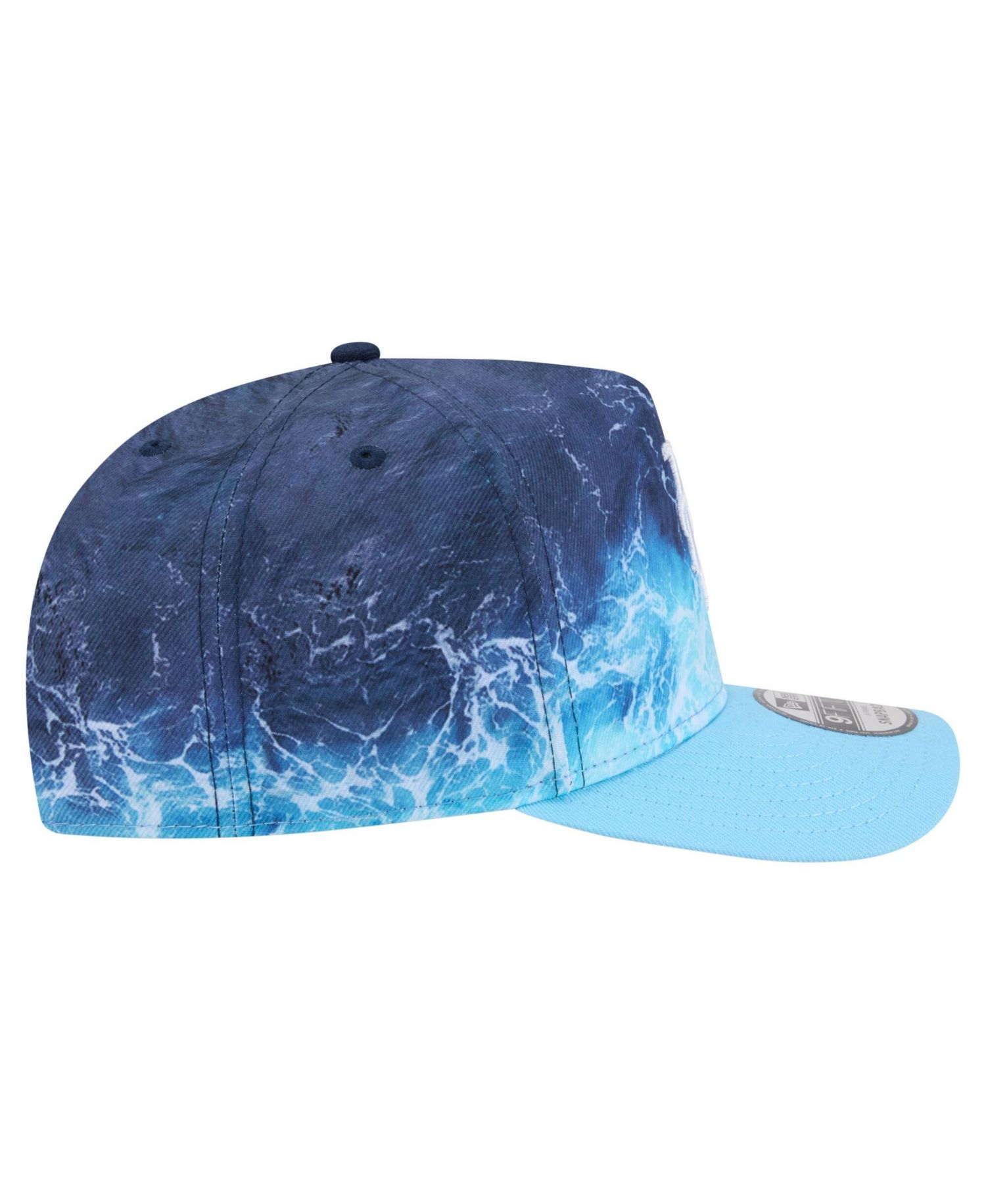 Men's Light Blue New York Mets Deep Water Pre-Curved 9FIFTY A-Frame Snapback Hat