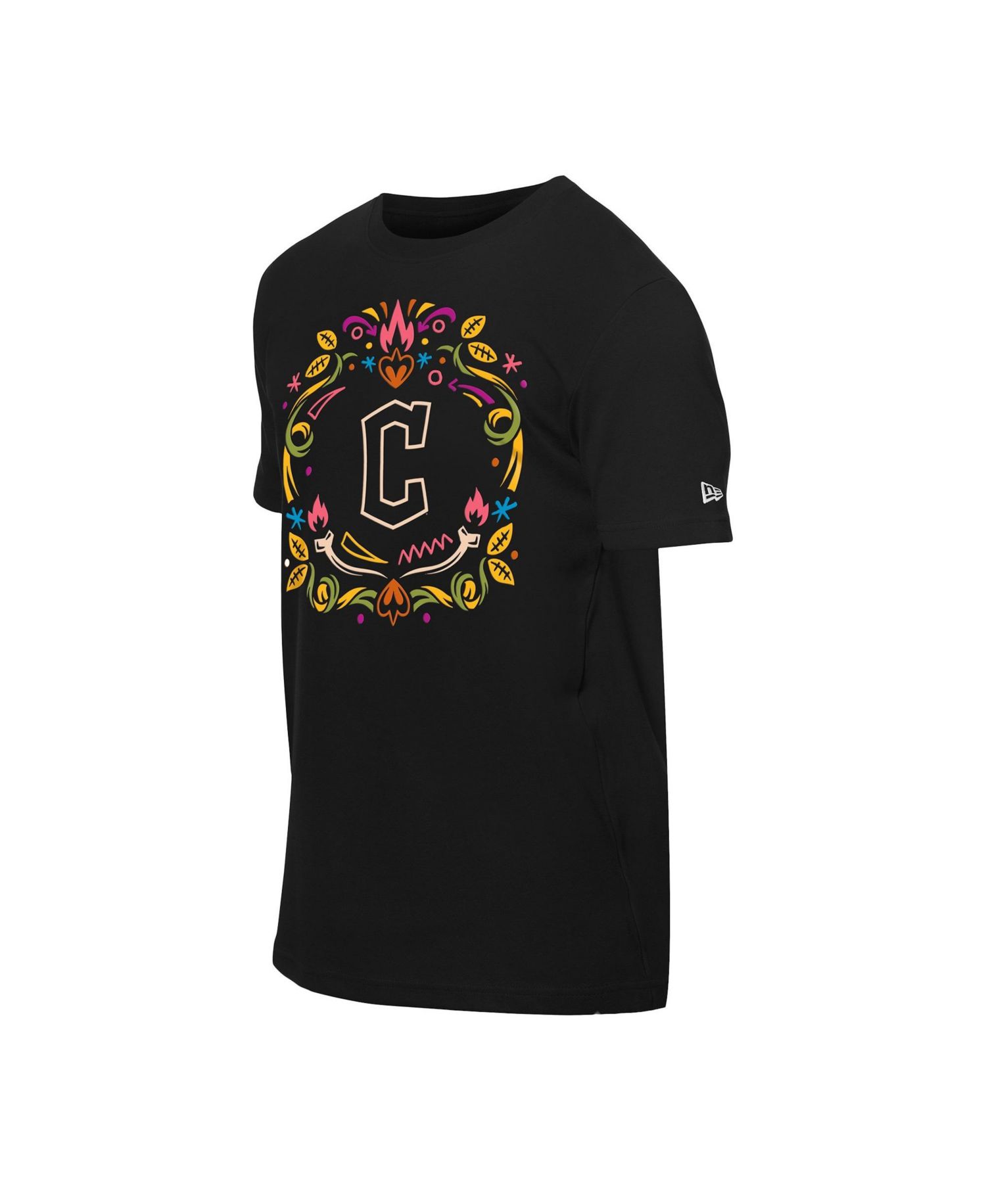 Men's Black Cleveland Guardians Día de los Muertos T-Shirt