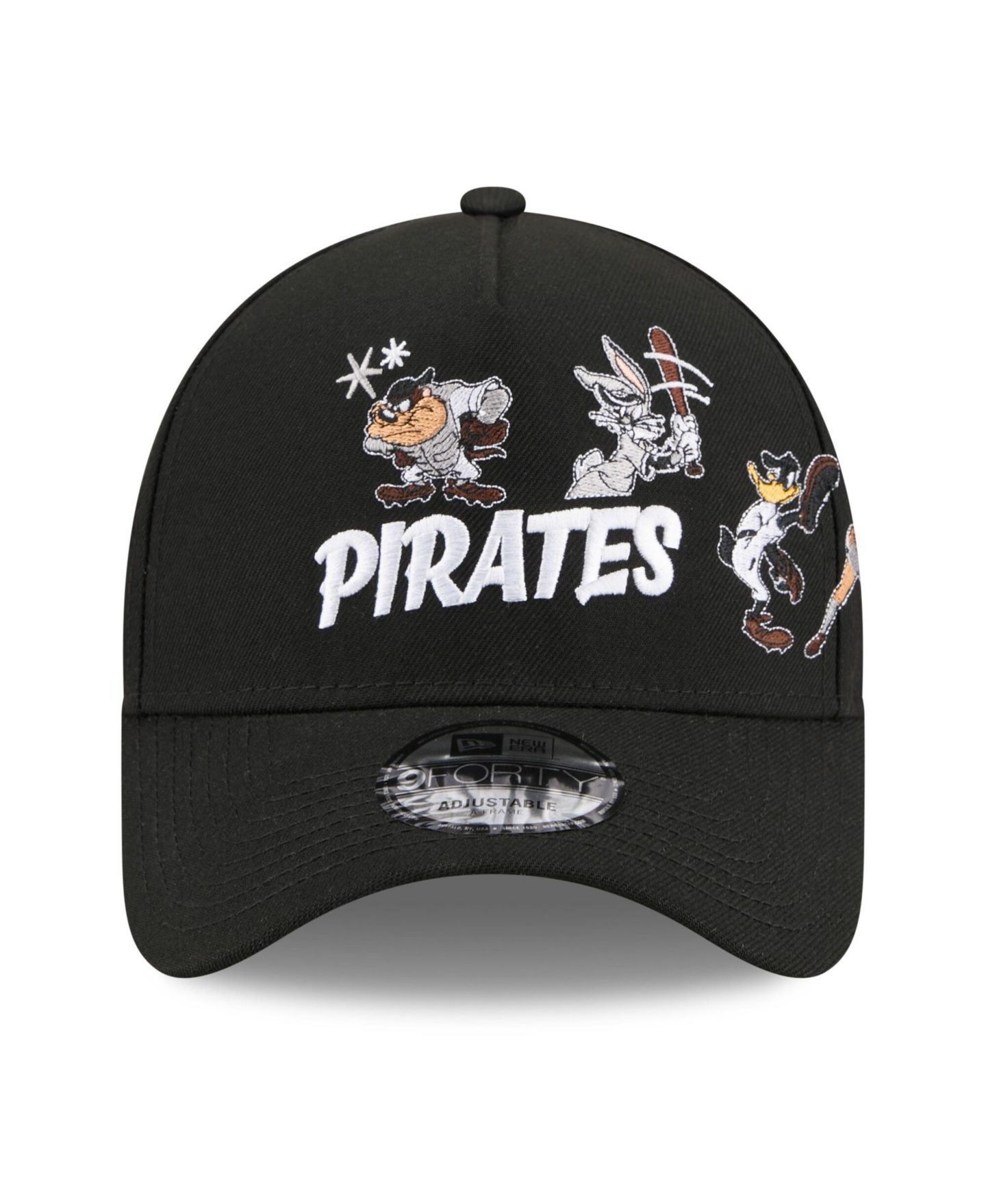 Детская кепка New Era Black Pittsburgh Pirates Looney Tunes A-Frame 9FORTY Adjustable Hat — фото 3