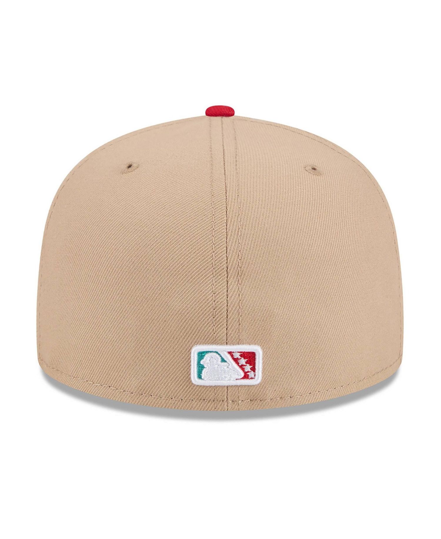 Men's Light Beige/Light Blue Pensacola Blue Wahoo's 2026 Copa De La Diversion 59FIFTY Fitted Hat