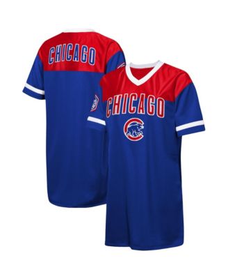 Big Girls Royal Chicago Cubs Big League Cheer V-Neck T-Shirt Dress